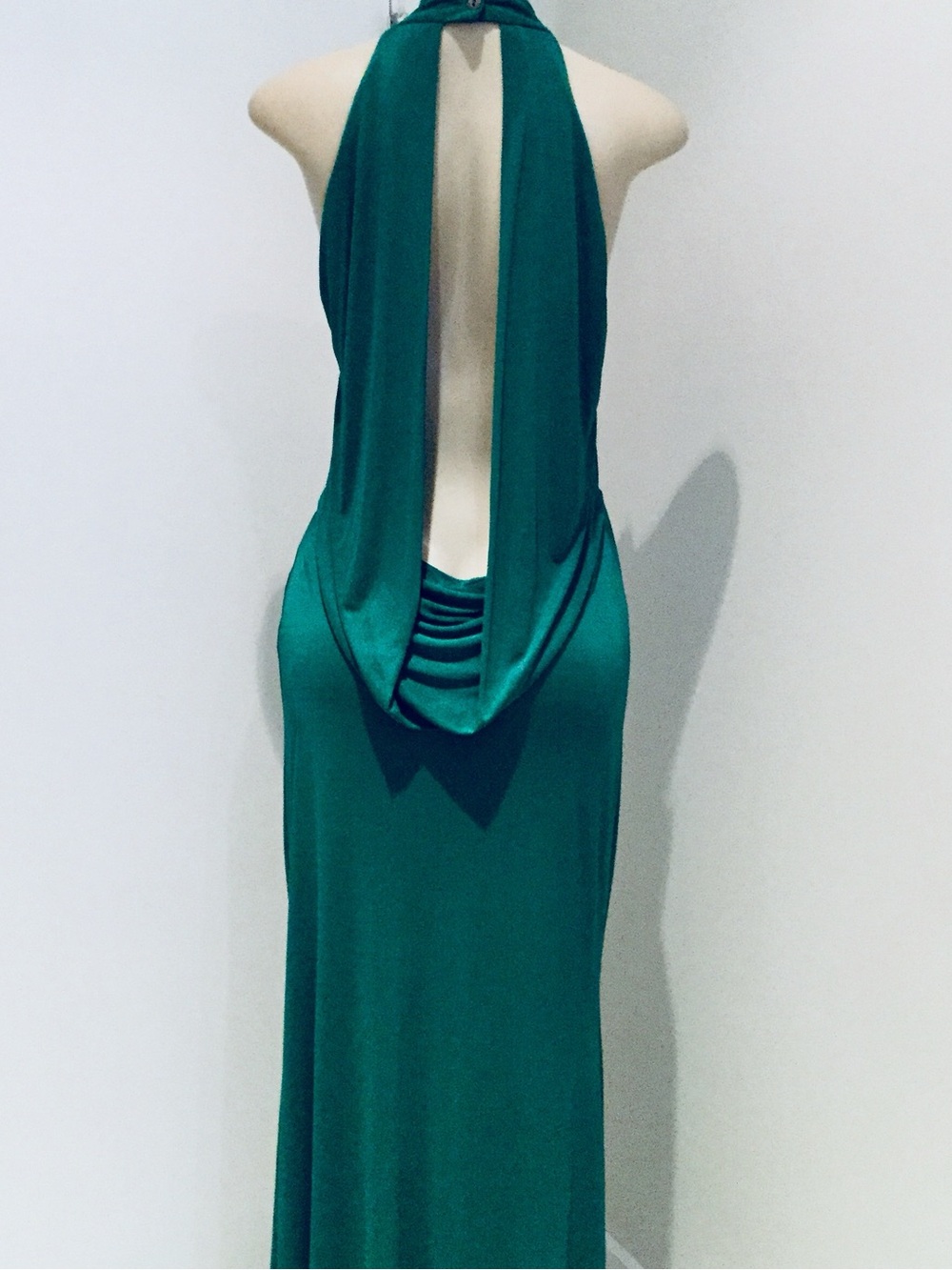 AGUA DE COCO TEAL HALTER MAXI DRESS. - Picture 6 of 10